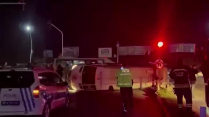 Kaza, Çerkezköy ilçesi Atılım Beton Kavşağı’nda meydana geldi.