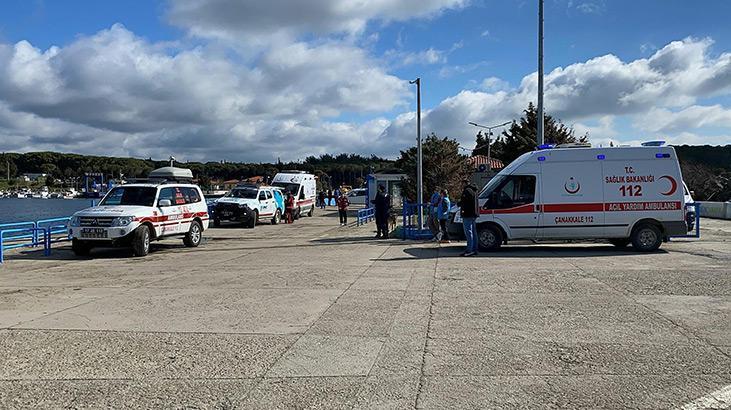 Çanakkale'de Kaçak Göçmen Botu Battı