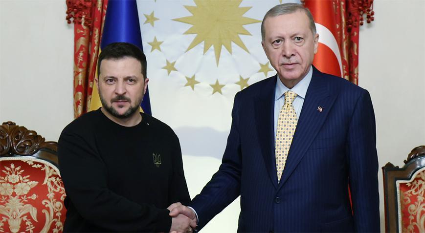 Erdoğan ve Zelenskiy Dolmabahçe'de Görüştü