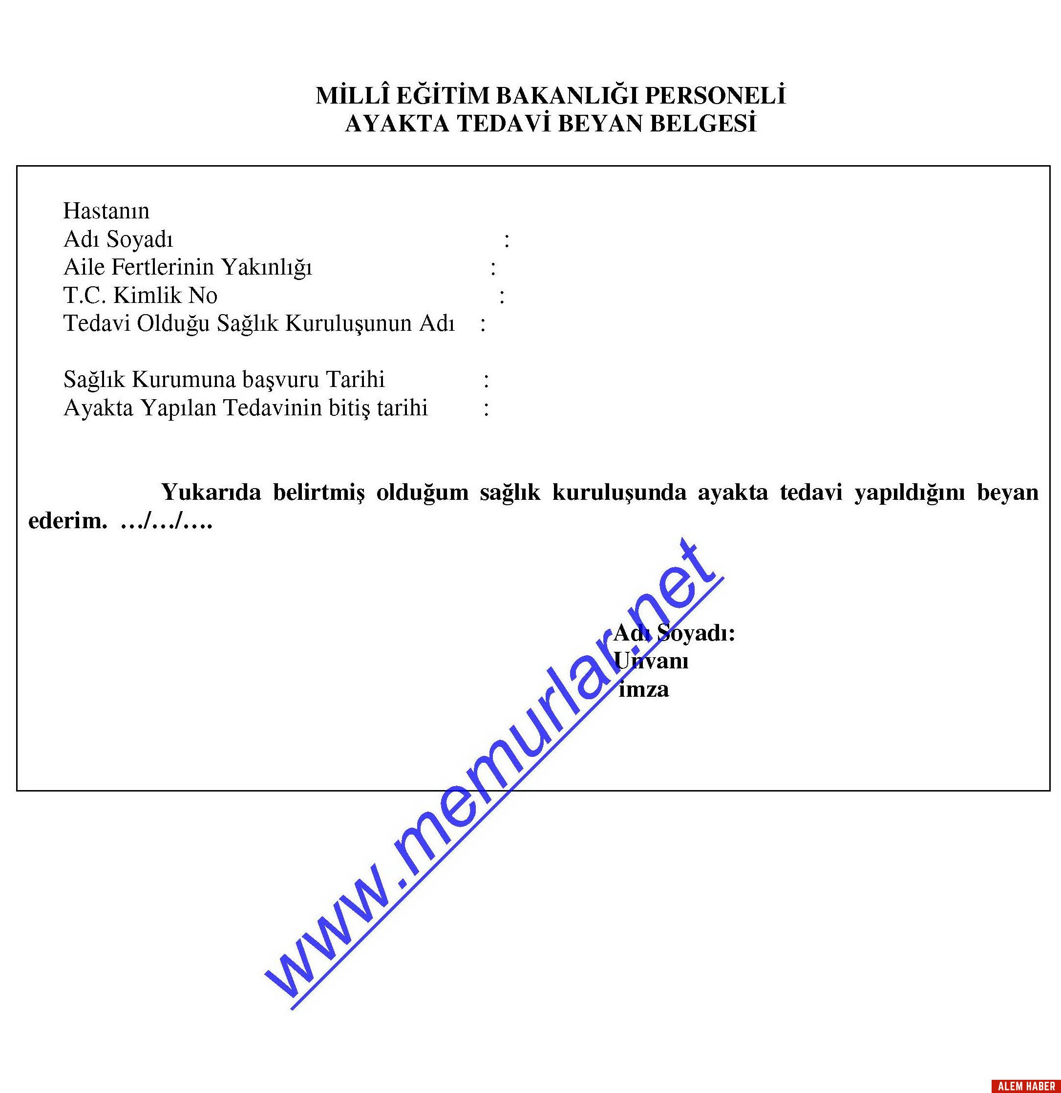 Milli Eğitim Bakanlığı Genelgesi