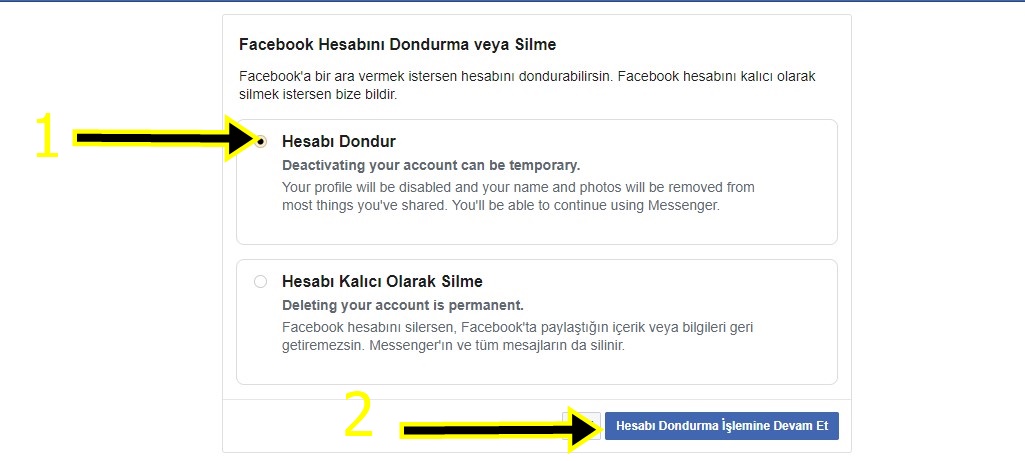 Facebook Hesap Dondurma Rehberi