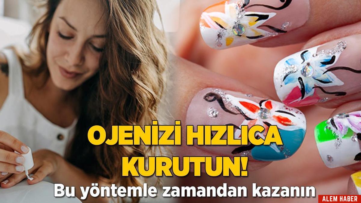 Saç Kurutma Makinesini Kullanarak Oje Hızlı Kurutma