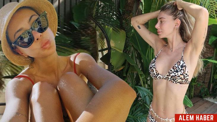 Şeyma Subaşı'nın Leopar Desenli Bikinili Pozları Olay Oldu