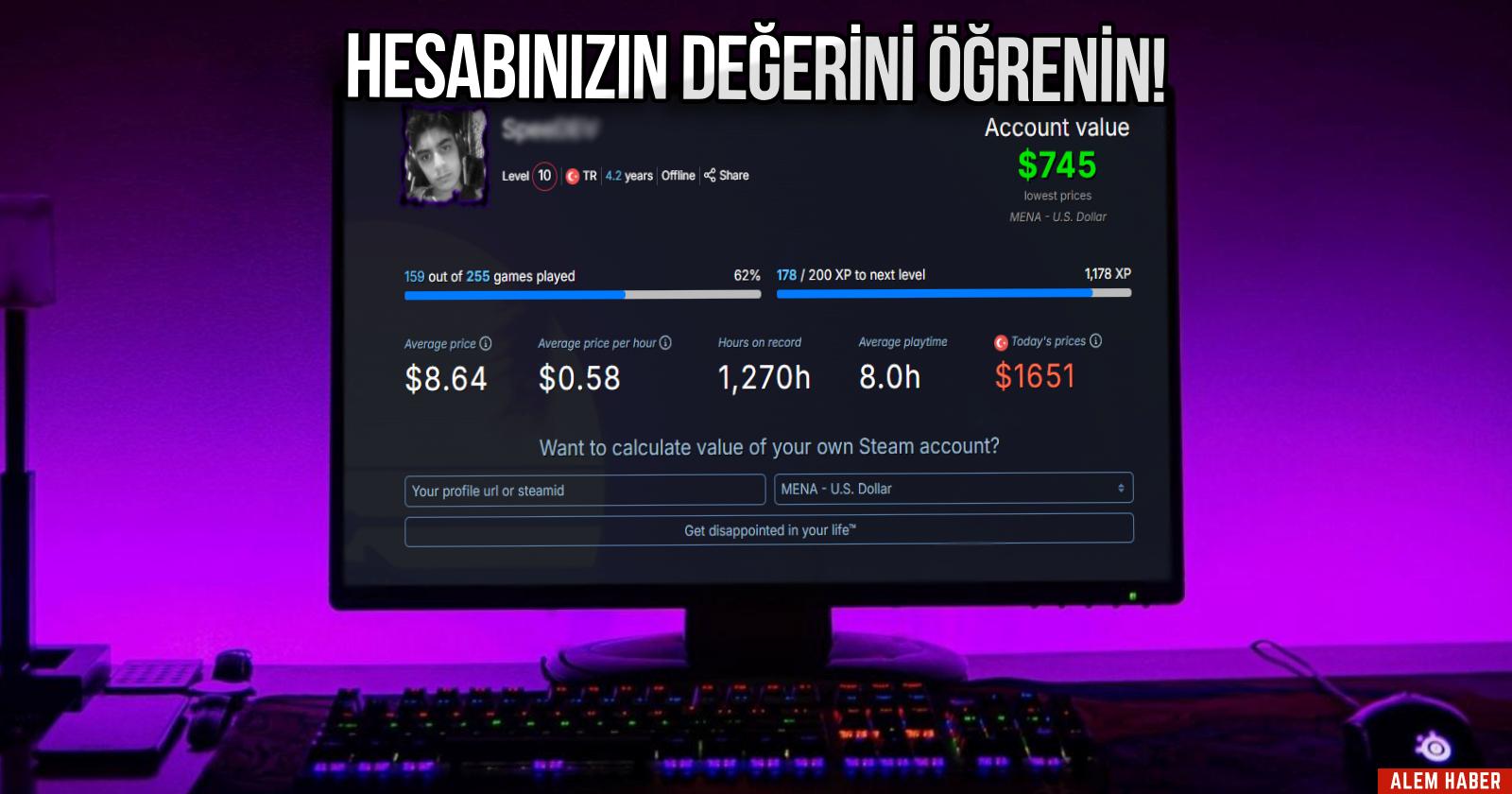 Steam Hesap Değeri Nedir?