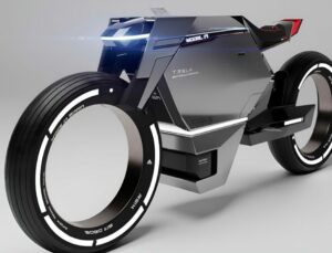 Tesla Model M Elektrikli Motosiklet Konsepti