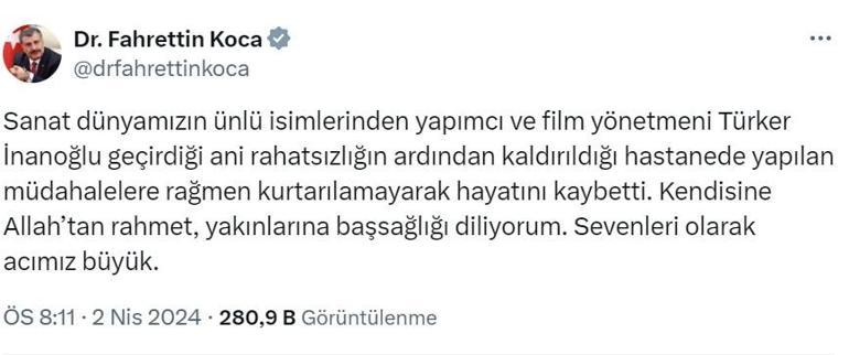 Türker İnanoğlu'nun Vefatı Sinema Dünyasını Yasa Boğdu