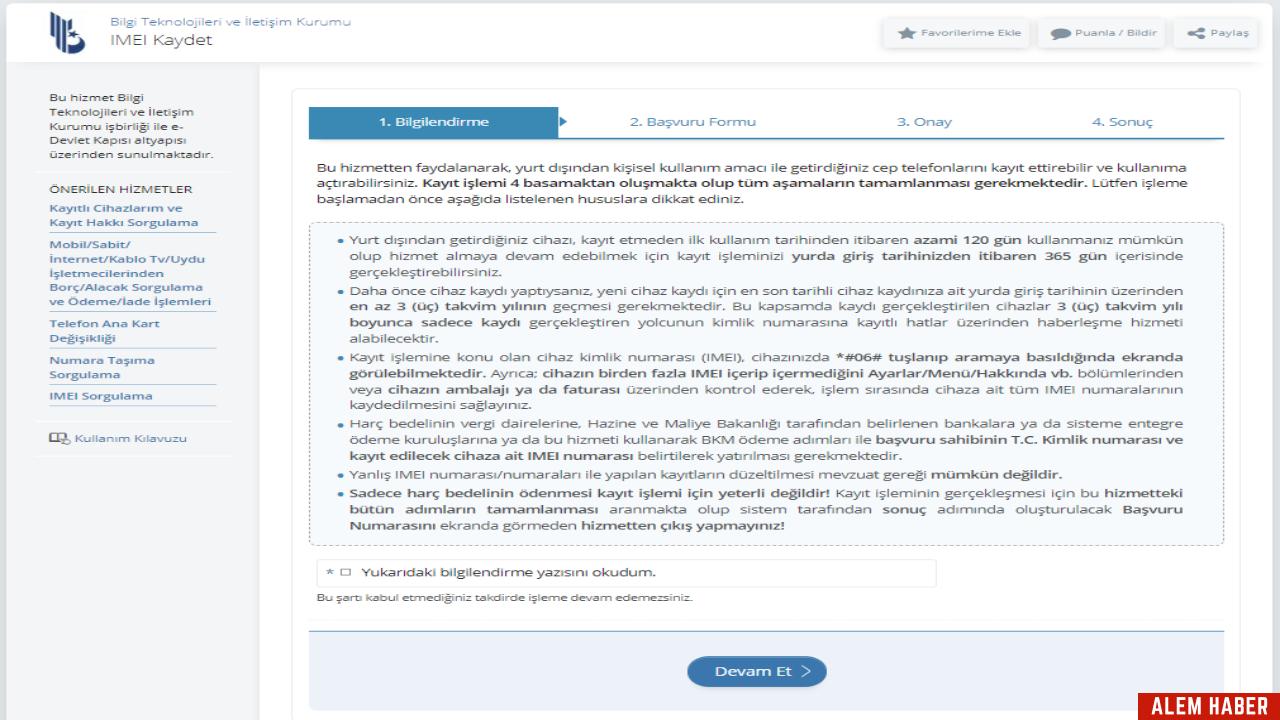 IMEI Kaydı Nasıl Yapılır?