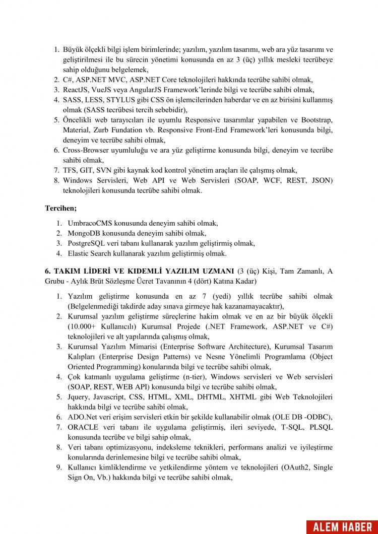 İŞKUR Personel Alımı İlanı Detayları