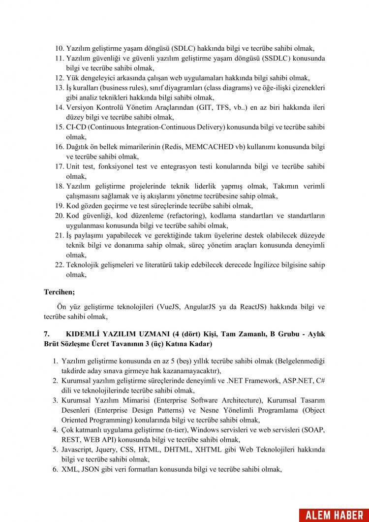 İŞKUR Personel Alımı İlanı Detayları