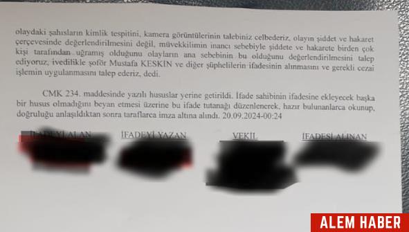 Samsun Seyahati Sırasında Şoför Tarafından Darp Edilen Çocuk Şikayetçi Oldu